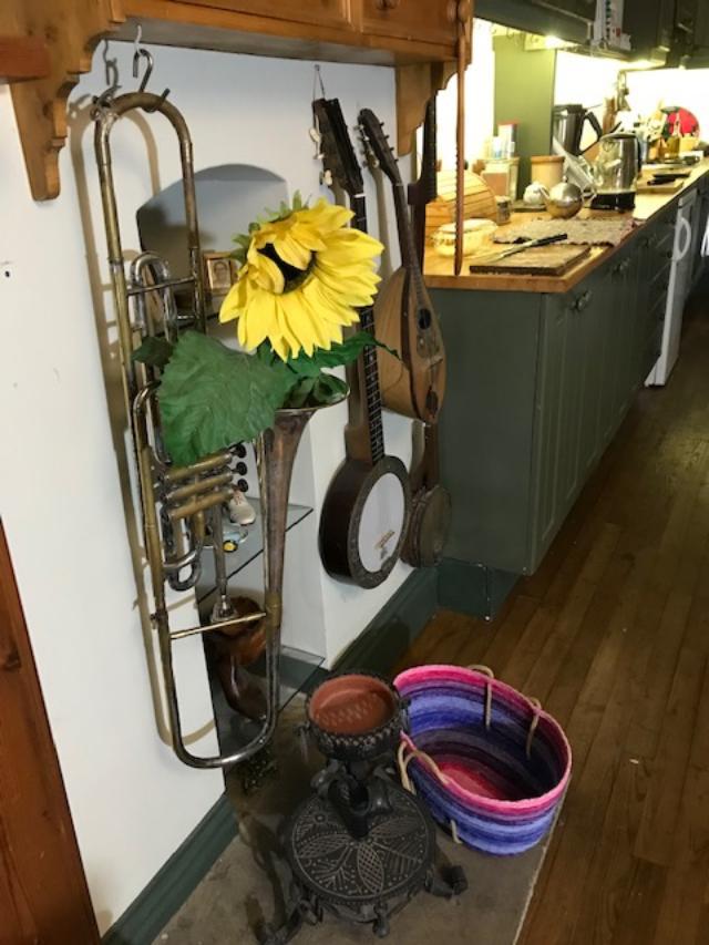 sunflower in trombone!